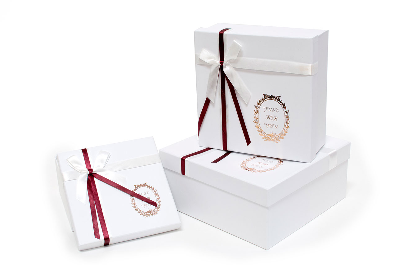 W9204 White Highlighted Square Flower Boxes (Set of 3)