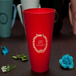 W9209red Red Cylinder Flower Box