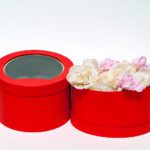 W9404red Red Oval Flower Box Set of 2