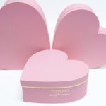 W9648 Pink Heart Shape Flower Box Set of 3