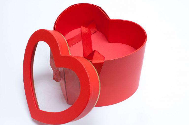 Two Tier Heart Shape Flower Box