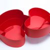 W9850plain-3 Two Tier Heart Shape Flower Box