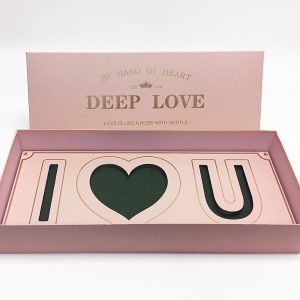 Pink I Love you Flower Box
