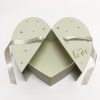 Flower Box 6878-1 Ivory Valentine's Heart Shape Flower Box