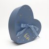 Flower Box 6879-3 Blue Nested Heart Shape Flower Box