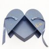 Flower Box 6879-4 Blue Nested Heart Shape Flower Box