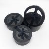 Black Round Flower Boxes