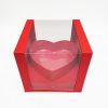 Red Square Transparent Flower Box