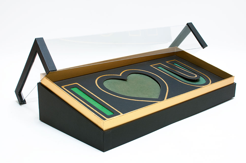 Acrylic I Love You Flower Box