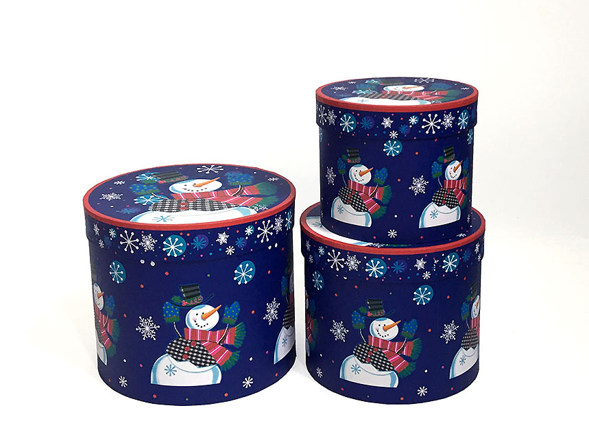 Snowman Christmas Flower Boxes