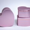 W7506 Rose Gold Heart Shape flower boxes