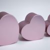 W7506a Rose Gold Heart Shape flower boxes