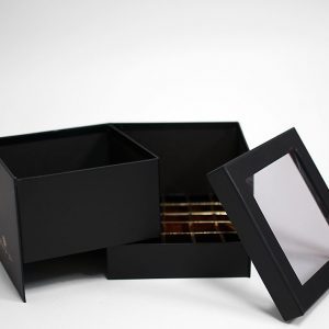 black-square-double-layer-flower-box-with-window