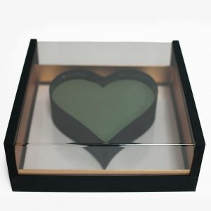1125ABlk Acrylic Black Photo Frame Flower Box