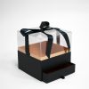 w5318 Black Acrylic Square Flower Box with Drawer w5318 Black Acrylic Square Flower Box with Drawer