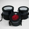 w6786-2-web Black Set of 3 Round Flower Boxes With Window
