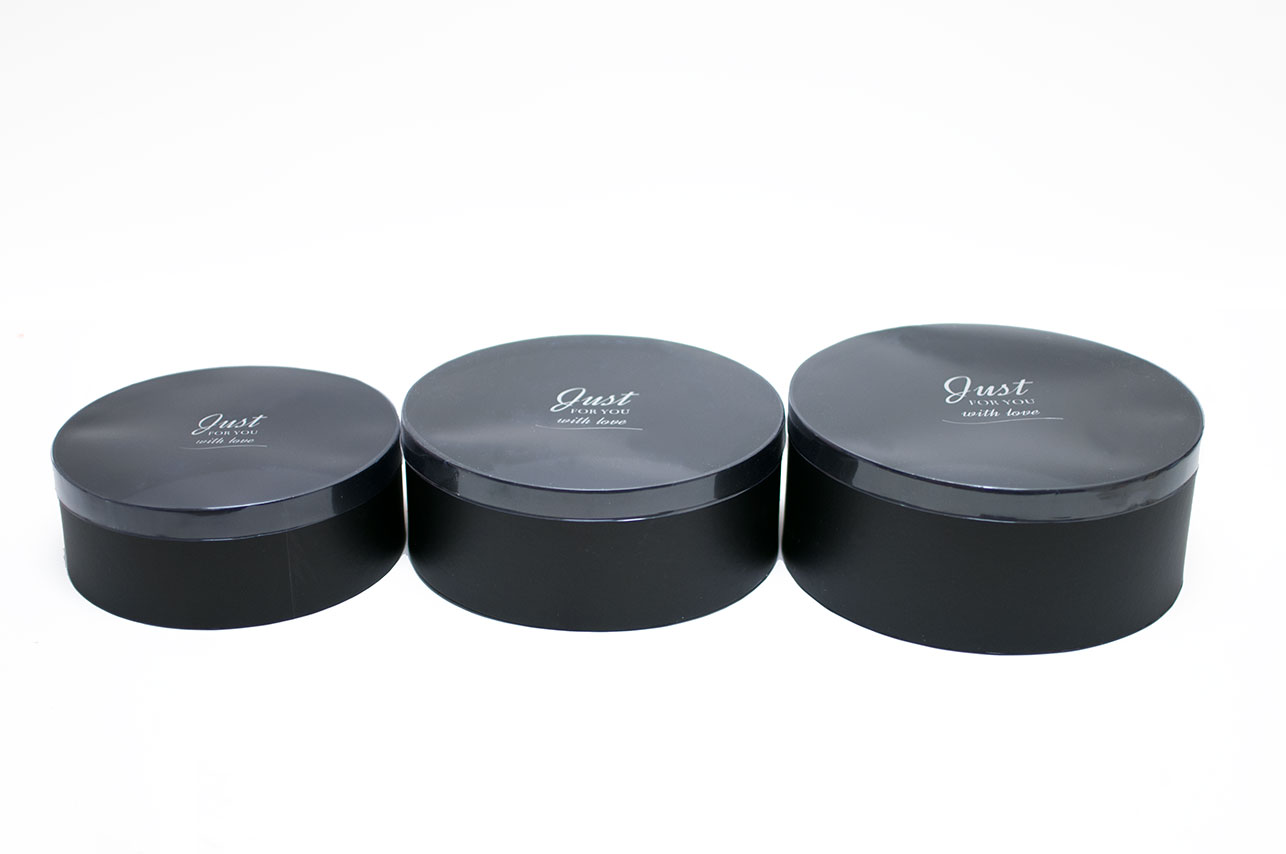 Black Round Shape flower boxes