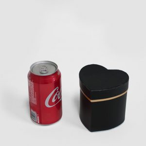 W7318Black Mini Heart Shape Flower Box Black