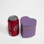 W7318ppl Mini Heart Shape Flower Box Purple