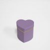 w7318ppl mini heart shape flower box purple