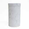 W7366 White Marble Round 3 Tiers Triple Layer Flower Box