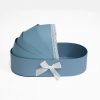 Blue Baby Bassinet Flower Box
