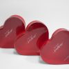 W9826 Clear Lid Red Heart Shape Flower Box Set of 3 W9826 Clear Lid Red Heart Shape Flower Box Set of 3