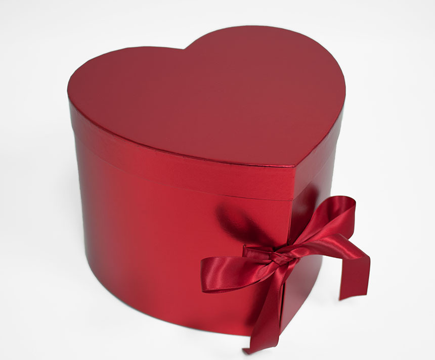 W7493 Red Heart Shape Flower Box (Two-Layers) W7493 Red Heart Shape Flower Box (Two-Layers)