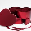 W7493 Red Heart Shape Flower Box (Two-Layers) W7493 Red Heart Shape Flower Box (Two-Layers)
