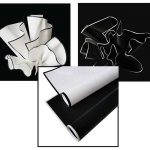 Plastic Black And White Flower Wraps 20 pcs Per Bag
