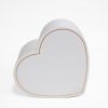 Small White Heart Shape Flower Box