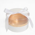 100337 White Acrylic Round Box