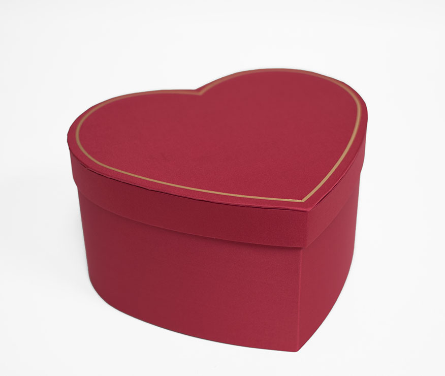 Small Red Heart Shape Flower Box Small Red Heart Shape Flower Box