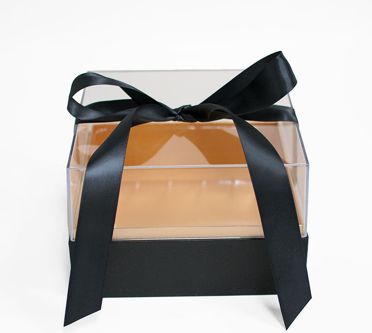 1132A Black Acrylic Square Flower Box