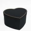 Small Black Heart Shape Flower Box