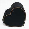 Small Black Heart Shape Flower Box