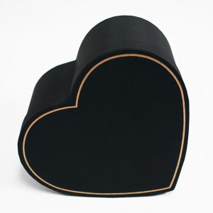 Small Black Heart Shape Flower Box