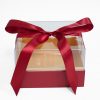 1132A Red Acrylic Square Flower Box 1132A Red Acrylic Square Flower Box