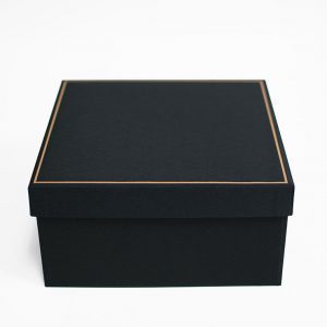 Small Black Square Shape Flower Box