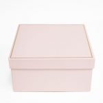 Small Pink Square Shape Flower Box
