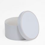 Small White Round Shape Flower Box