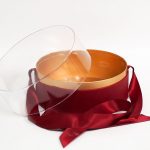 100337 Red Acrylic Round Box