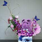 Small White Square Shape Flower Box