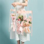 Just For You Transparent Floral Bags (Pack of 10)
