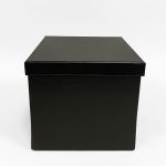 W7191 Black Square Surprise Box with Double Layer Hearts
