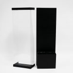 10574 Black Acrylic Rectangular Box for Long Stem