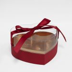 1129A Red Acrylic Heart with Ribbon Box