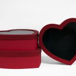 1128A Red Jumbo XL Premium Luxury Heart Shaped Flower Box Set of 3