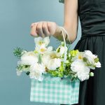 Black Rectangle Plaid Small Bags (Pack of 4 black)