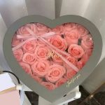 Heart Shape Flower Boxes With Window Set of 2